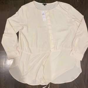 Ann Taylor Cream Blouse NWT